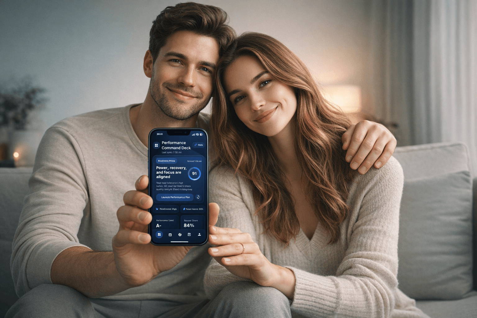 Couple using Taby together